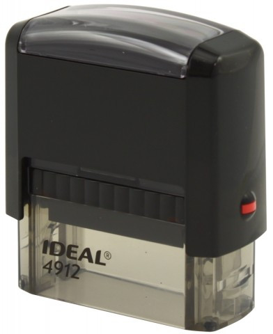 Автоматическая оснастка Ideal 4912 для клише штампа 47*18 мм, корпус черный - фото 1 - id-p136084651