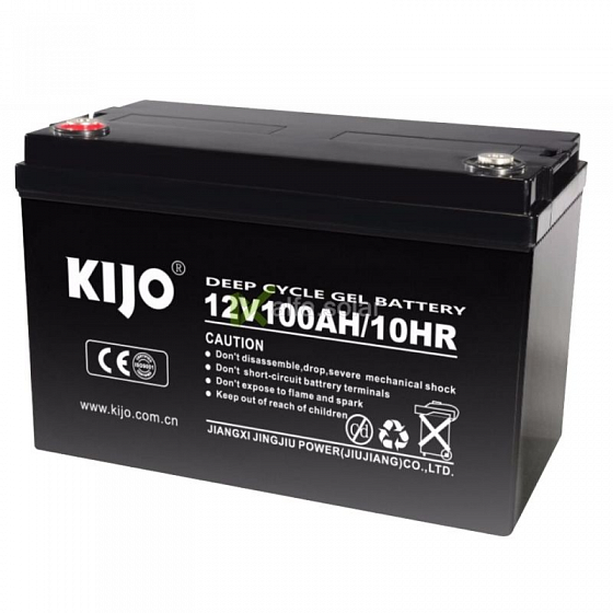 Тяговый аккумулятор KIJO 12V M8 100Ah - фото 1 - id-p136107078
