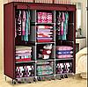 Складной шкаф Storage Wardrobe mod.88130 130 х 45 х 175 см. Трехсекционный. Бежевый, фото 6