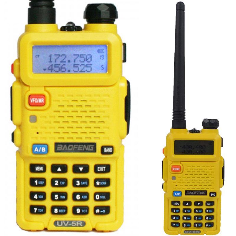Портативная радиостанция Baofeng UV-5R желтая рация