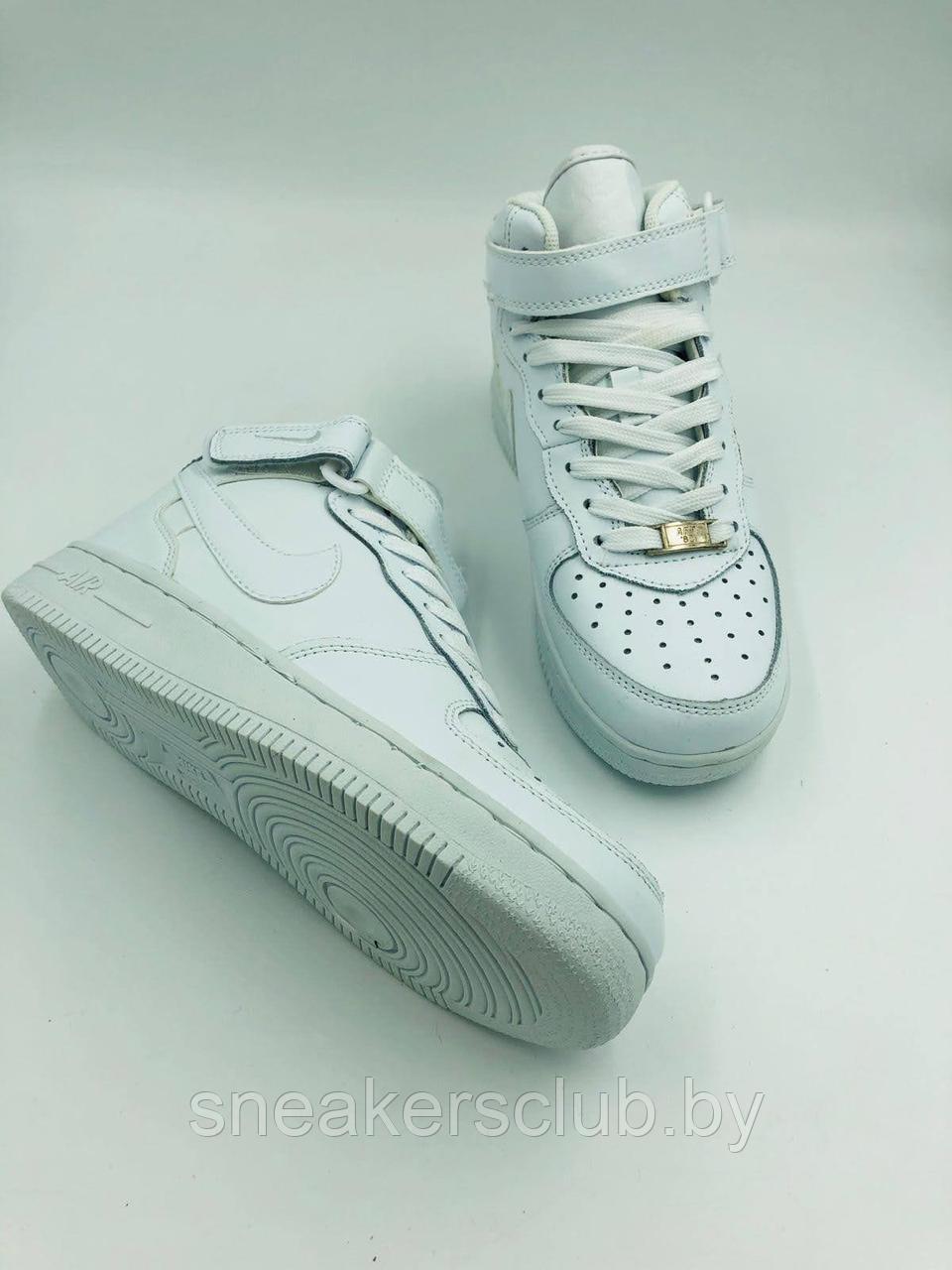 Кроссовки мужские белые Nike Force зимние