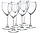 J0012 Набор бокалов для вина, шампанского Luminarc Signature, фужеры, 350 мл, на 6 персон, фото 2