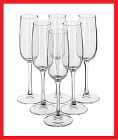 J8162 Набор бокалов, фужеры для шампанского Luminarc Allegresse, 175 мл, на 6 персон