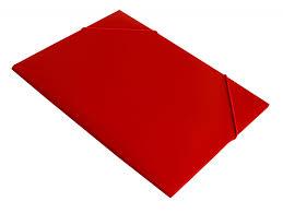 Папка на резинке Бюрократ, красный А4, корешок 30 мм, пластик 0.5 мм - фото 1 - id-p136197589