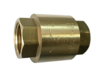 Клапан Ду 32 (1 1/4") пласт. золотник обратный латунный муфтовый
