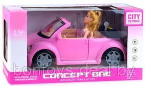 Кукла Барби с машиной ,свет/звук