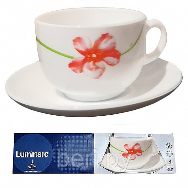 N8579 Чайный сервиз Luminarc Essence Sweet Impression, 220 мл, на 2 персоны, 4 предмета - фото 4 - id-p136209161