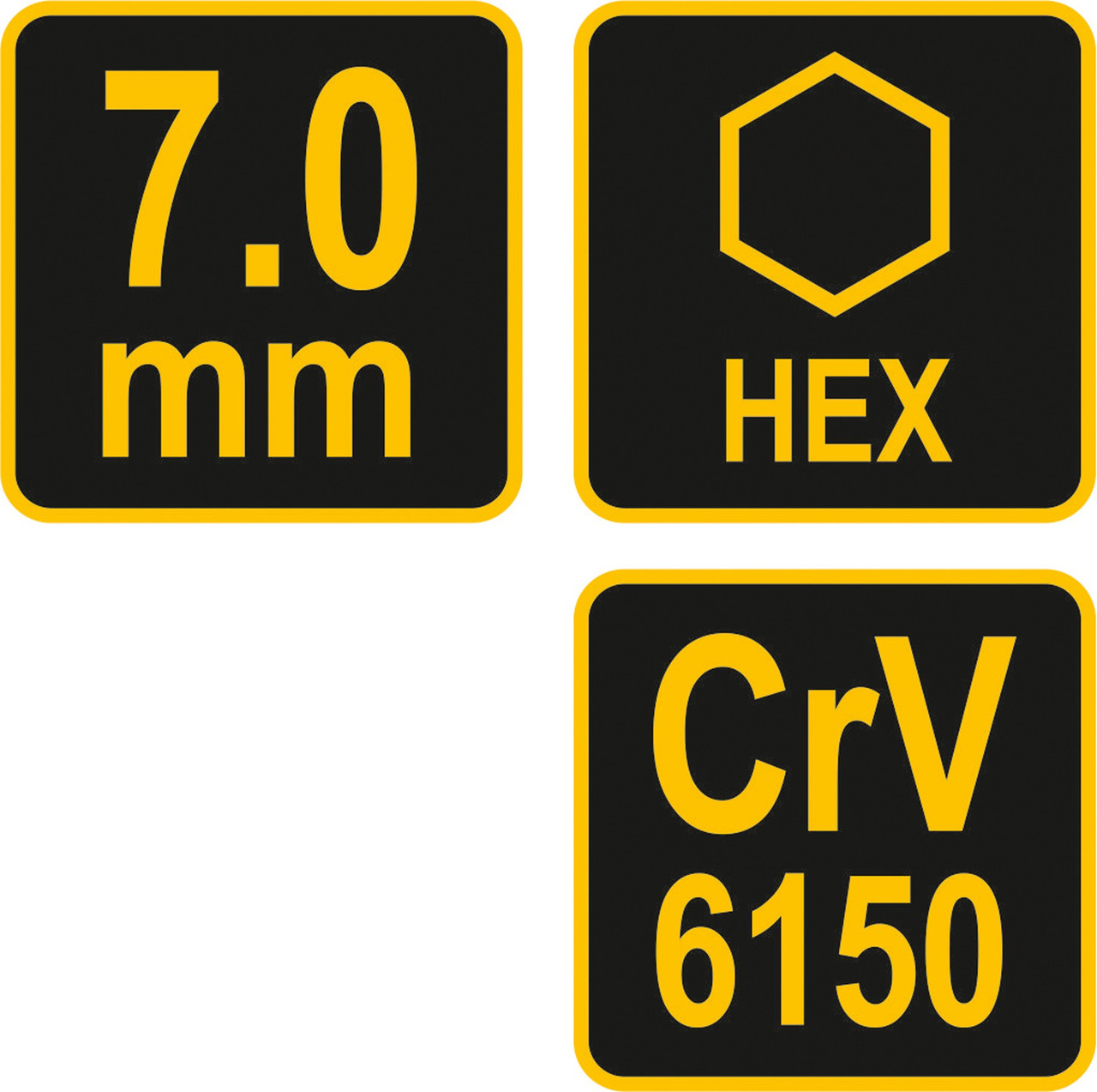 Ключ с Т-образной ручкой HEX 7мм 200*16*95мм "Vorel"rel" 56646 - фото 4 - id-p136209249