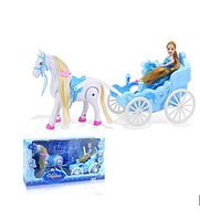 Игровой набор Карета с куклой и лошадью, свет, звук, арт.686-800