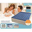 Надувная двуспальная кровать Intex Pillow Rest Raised Bed 66714 152*203*47 см, встр. элекронасосом, фото 4