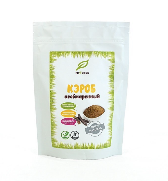 Кэроб сырой (необжареный) Fitforce, 200 г