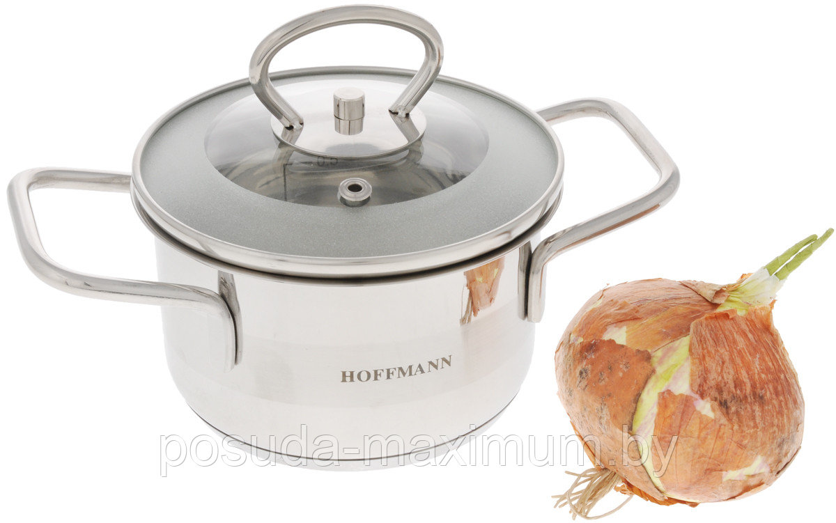 Кастрюля из нержавеющей стали с крышкой Hoffmann HM-5316 1,6л
