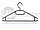 Вешалка (плечики) гардеробная, поворотная (кручок поворачивается вокруг оси),  р-р 44-46 Черная, фото 2
