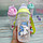 Пластиковая бутылка для воды и соков с трубочкой Единорог Unicorn. Поильник - непроливайка, 500 мл Мятная, фото 9