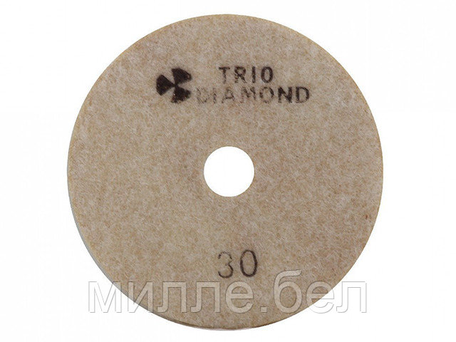 Алмазный гибкий шлифкруг "Черепашка" 100 № 30 (мокрая шл.) (Trio-Diamond)