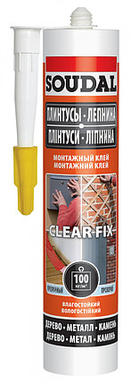 Клей монтажный "Soudal" Clear Fix 280 мл. 5411183159488, фото 2