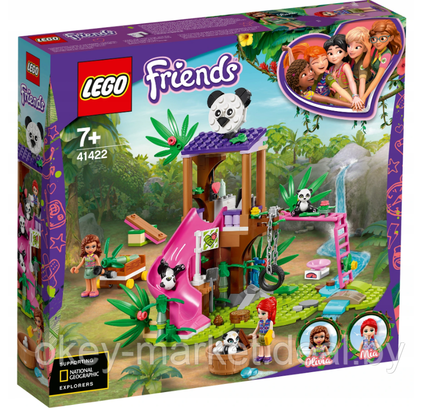 Конструктор Lego Friends - Джунгли: домик для панд на дереве 41422 - фото 1 - id-p136263178