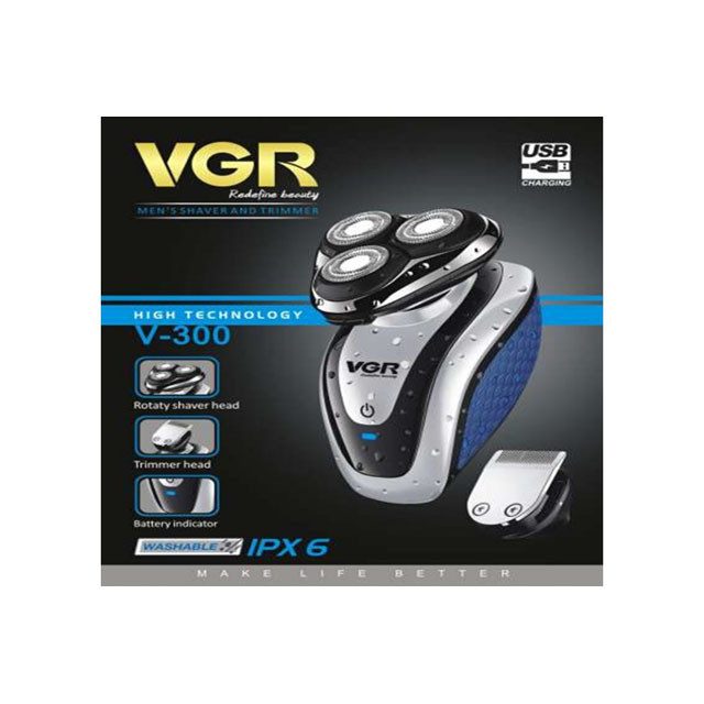 Электробритва + машинка для стрижки VGR V-300 USB - фото 3 - id-p136265692