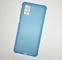 Чехол-накладка JET для Samsung Galaxy M31s SM-M317F (силикон) голубой с защитой камеры, фото 1