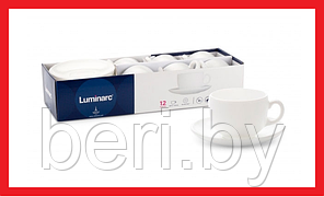 P3380 Чайный сервиз Luminarc Essence, 12 предметов, 6 персон, набор кружек с блюдцами, 6х220 мл