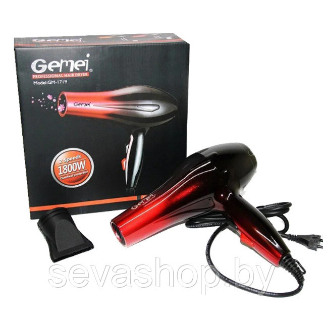 Профессиональный фен Gemei GM-1719 1800W