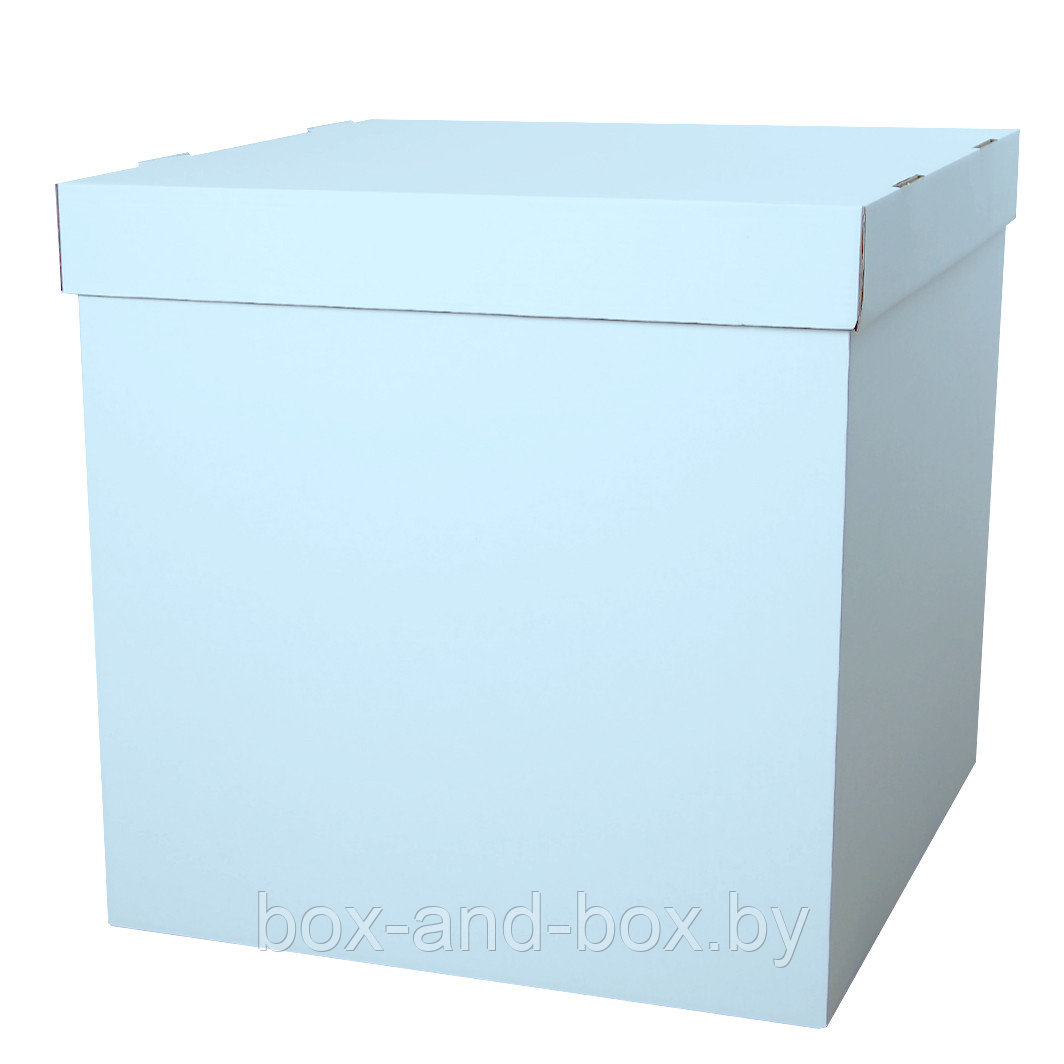 Коробка подарочная большая, голубая  60*60*60