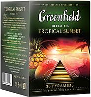 Чай Greenfield Tropical Sunset травяной 20 пирамидок