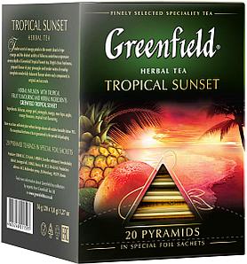 Чай Greenfield Tropical Sunset травяной 20 пирамидок