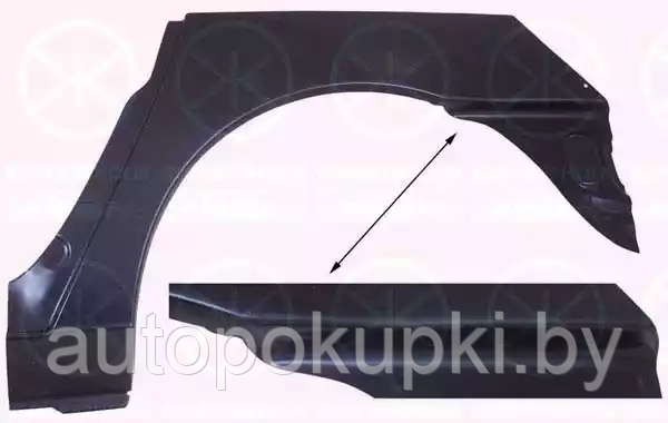 ЗАДНЯЯ АРКА (ЛЕВАЯ) Volkswagen Sharan (7M_) 05.1995-06.2000, PVW77017EL