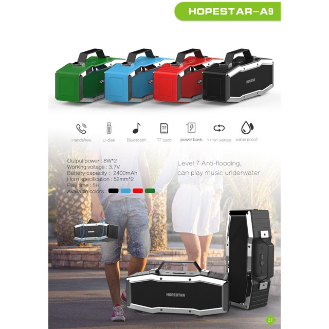 Портативная Bluetooth колонка HOPESTAR A9 - фото 2 - id-p136315501