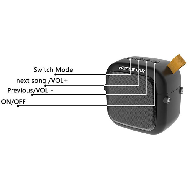 Портативная Bluetooth колонка Hopestar T5 Mini с FM - фото 5 - id-p136317331