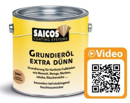 Масляная грунтовка для древесины SAICOS Grundieröl Extra Dünn 0,75л