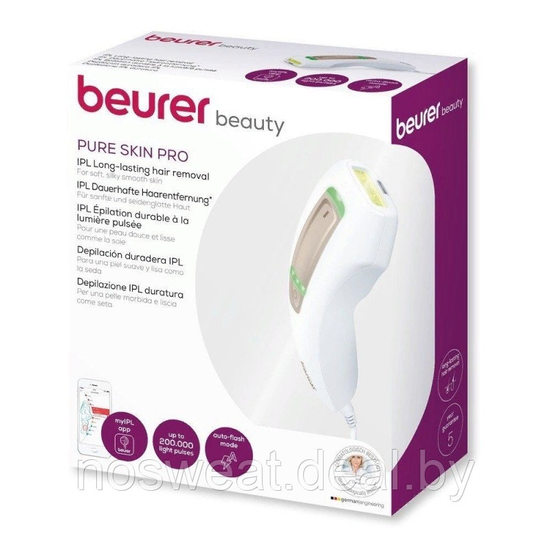 Beurer GmbH (Germany) Прибор световой эпиляции Beurer IPL 5500 Pure Skin Pro - фото 3 - id-p136331731
