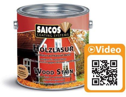 Защитная цветная лазурь SAICOS Holzlasur 0,75л