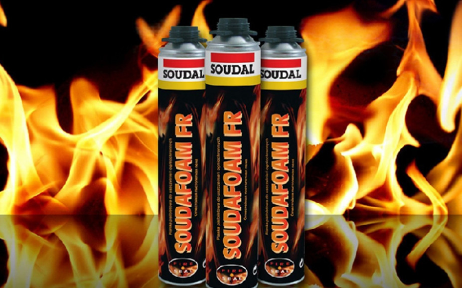 Пена монтажная профессиональная SOUDAL Soudafoam FR огнестойкая 750 мл. - фото 2 - id-p136336800