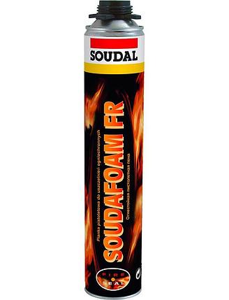 Пена монтажная профессиональная SOUDAL Soudafoam FR огнестойкая 750 мл., фото 2