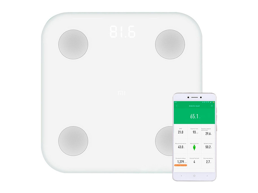 Весы напольные Mi body fat weigt scale tester/2 - фото 1 - id-p136342212