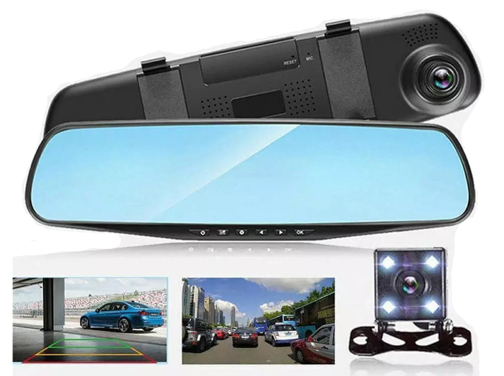 Зеркало-видеорегистратор Vehicle Blackbox DVR Full HD1080 - фото 1 - id-p136342285