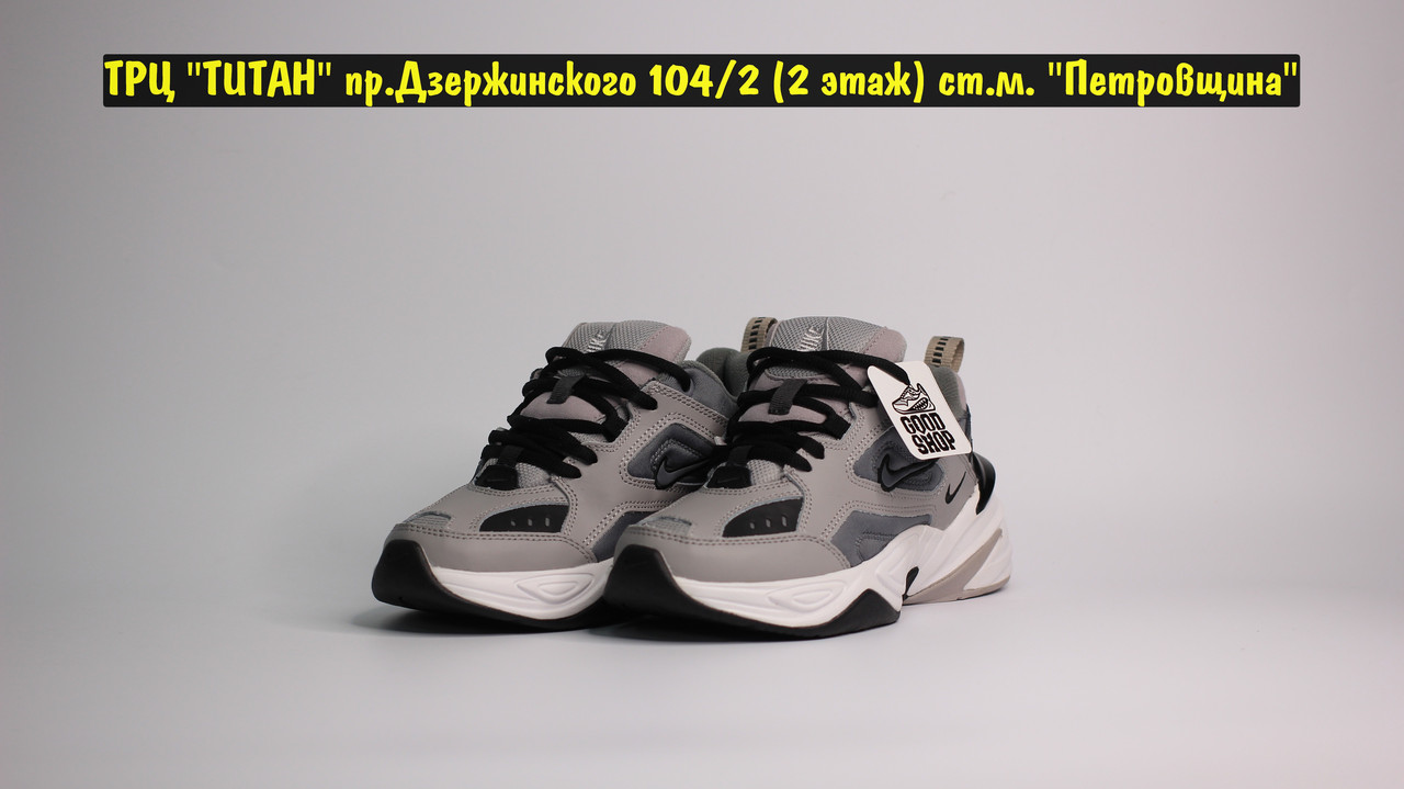 Кроссовки Nike M2k Tekno Grey Black - фото 2 - id-p136351603