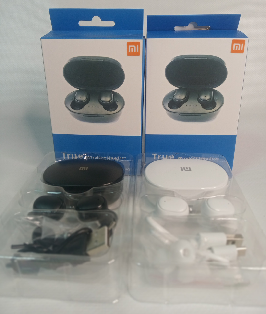 Беспроводные наушники Redmi AirDots (Mi True Wireless Earbuds Basic) Реплика ЧЕРНЫЕ - фото 1 - id-p113847767