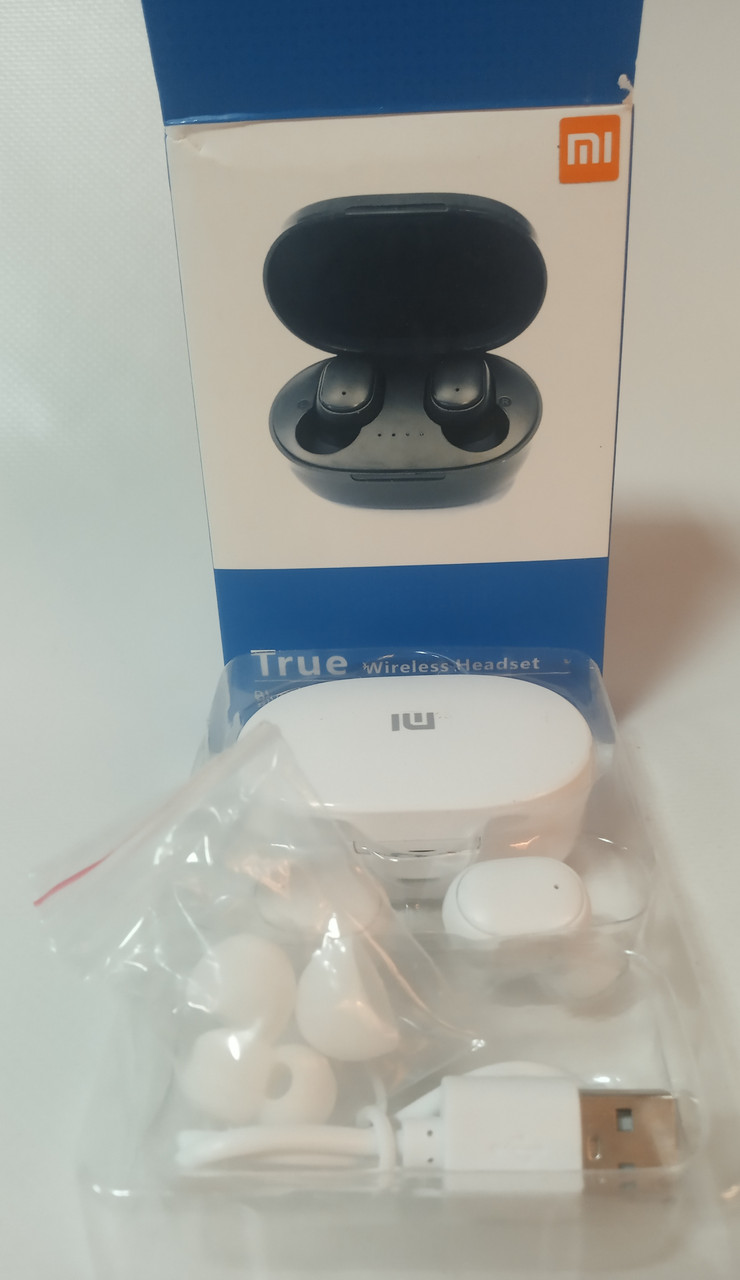 Беспроводные наушники Redmi AirDots (Mi True Wireless Earbuds Basic) Реплика БЕЛЫЕ - фото 3 - id-p136409612