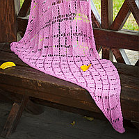Платок из хлопка или шерсти вязаная спицами ажурная - шикарный женский подарок