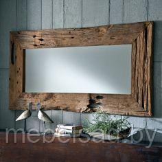 Зеркало настенное из дерева "Рустикальное №2"