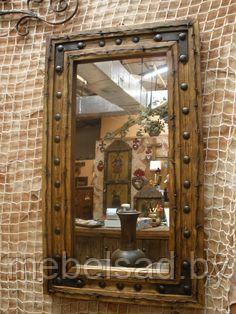 Зеркало настенное деревянное "Рустикальное №5"