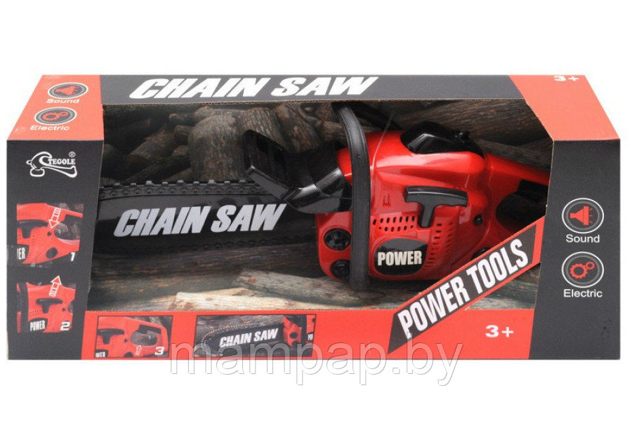 Детская Бензопила CHAIN SAW (работает от батареек), арт.T1807 - фото 5 - id-p136553008