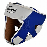 Шлем боксерский Vimpex Sport ПУ (белый/синий) (арт. 5040)