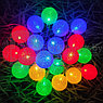 Гирлянда Новогодняя Шар хлопковый Тайские фонарики 20 шаров, 5 м Белая, фото 5