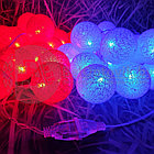 Гирлянда Новогодняя Шар хлопковый Тайские фонарики 20 шаров, 5 м Разноцветный микс, фото 6