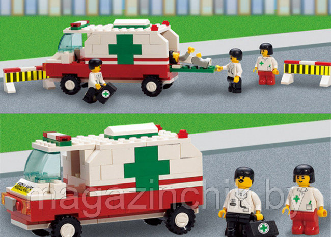 Конструктор Больница скорой помощи M38-B5600 Sluban (Слубан) 376 деталей аналог Лего (LEGO) - фото 4 - id-p10238146