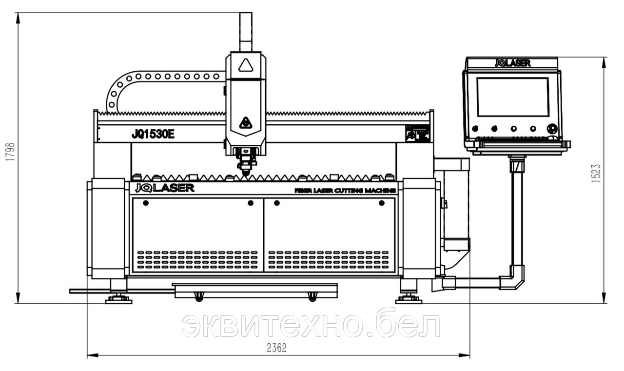 Волоконный лазер для резки металла TCL-Standard M 1530 (IPG 1000W) - фото 3 - id-p136566802